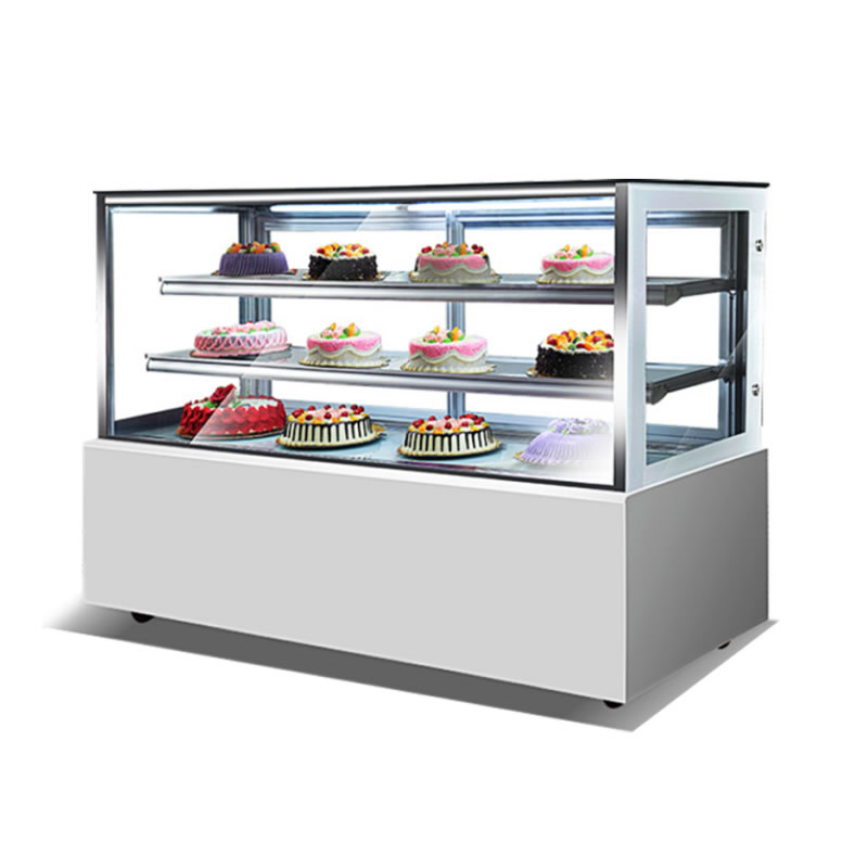 Right angle display cabinet (three floors)