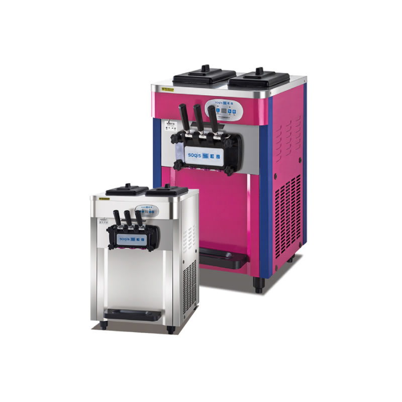 Desktop three head ice cream machine iC