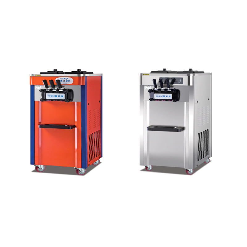 Vertical three head ice cream machine iC