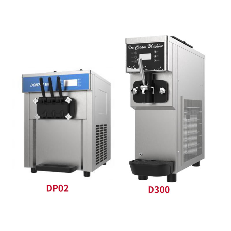 Desktop single head ice cream machine