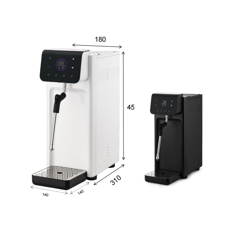 Commercial constant temperature single head steam milk frother (touchscreen model)