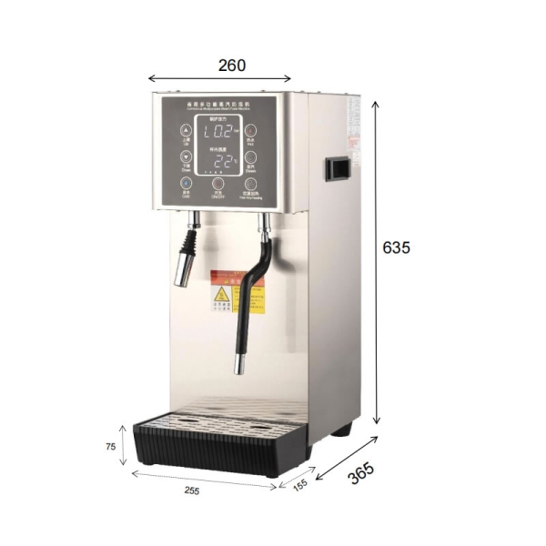 Commercial constant temperature steam milk frother (button type) | product image
