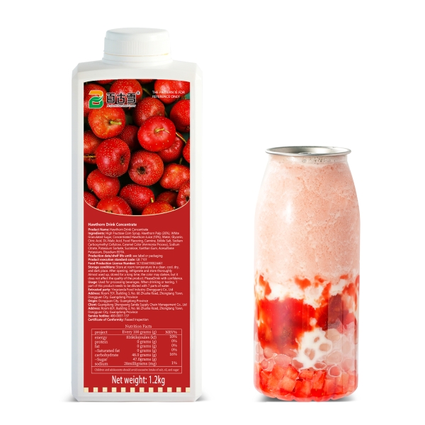 Hawthorn flavored beverage concentrate | product image