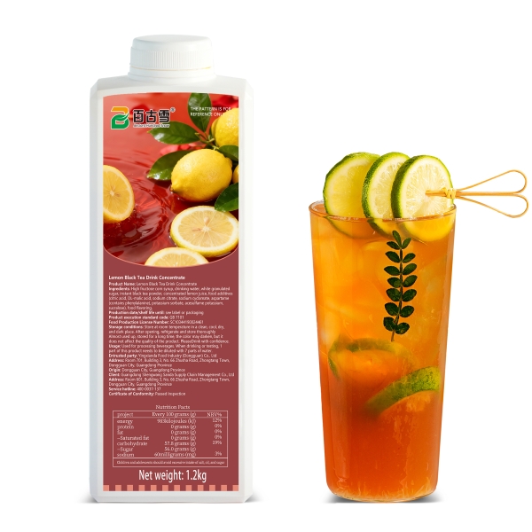 Lemon black tea beverage concentrate | product image