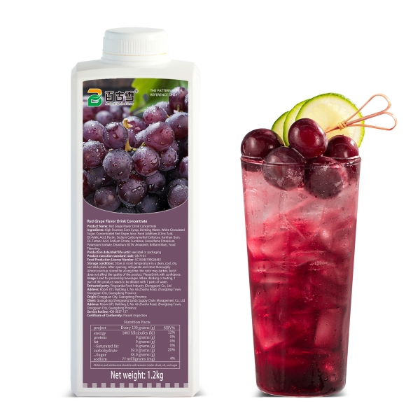 Red grape flavored beverage concentrate | product image