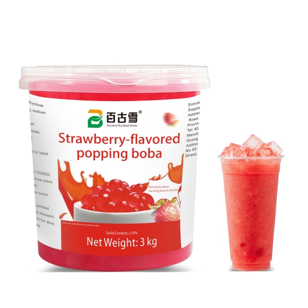 Strawberry Flavored Popping Boba | product image