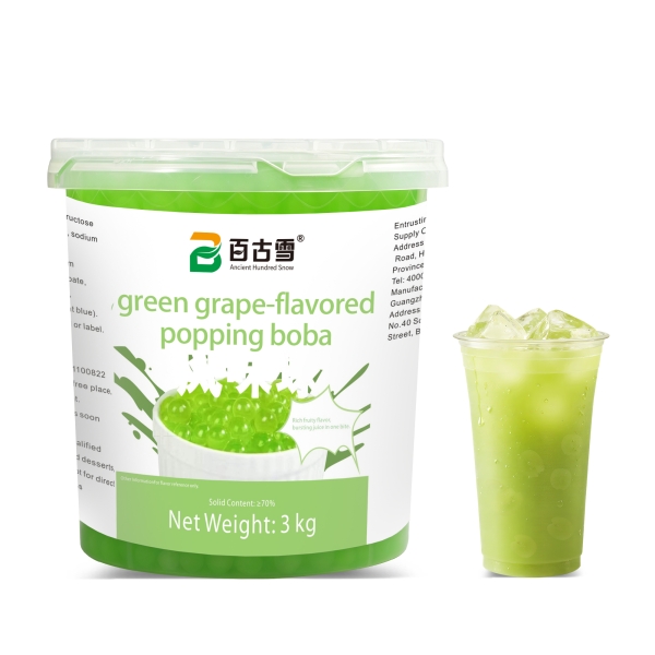 Green Grape Flavored Popping Boba | product image